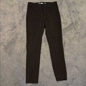 Old Navy Black Polka Dot Pixie Skinny Pants